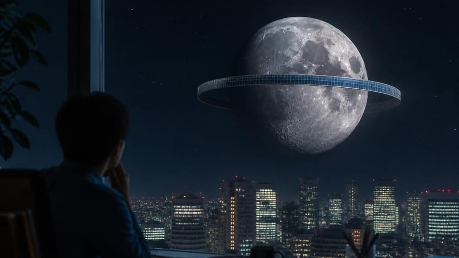 C'est quoi ce gigantesque anneau qu'une entreprise japonaise veut construire autour de la Lune?