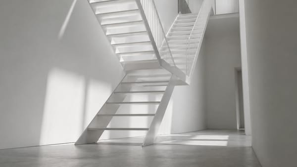 Après : un escalier aérien immaculé