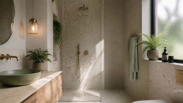 Après : une salle d'eau beaucoup plus tendance