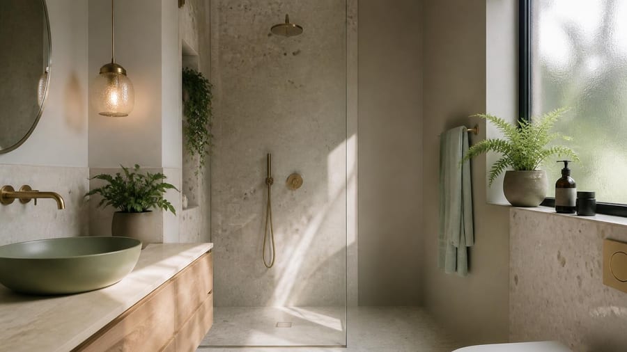 Après : une salle d'eau beaucoup plus tendance