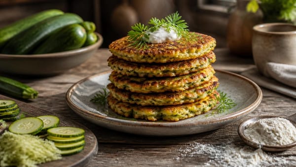 Transformez la courgette en galettes dorées et moelleuses : une astuce gourmande pour séduire même les plus réticents.