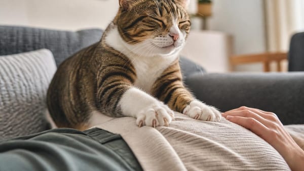 Votre chat vous pétrit le ventre et vous fondez de bonheur : ce que ses pattes répètent, c'est un appel de…