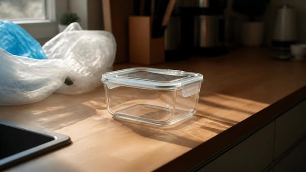 Ce contenant en verre remplace 3 objets de cuisine : sans lui, vous perdez de la place et remplissez votre poubelle