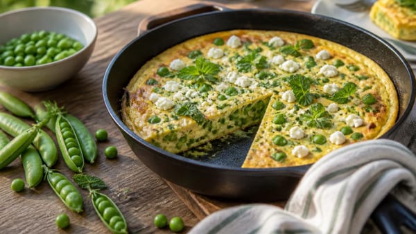 « Je ne cuisine plus jamais les petits pois autrement » : cette frittata au four a remplacé tous mes repas…