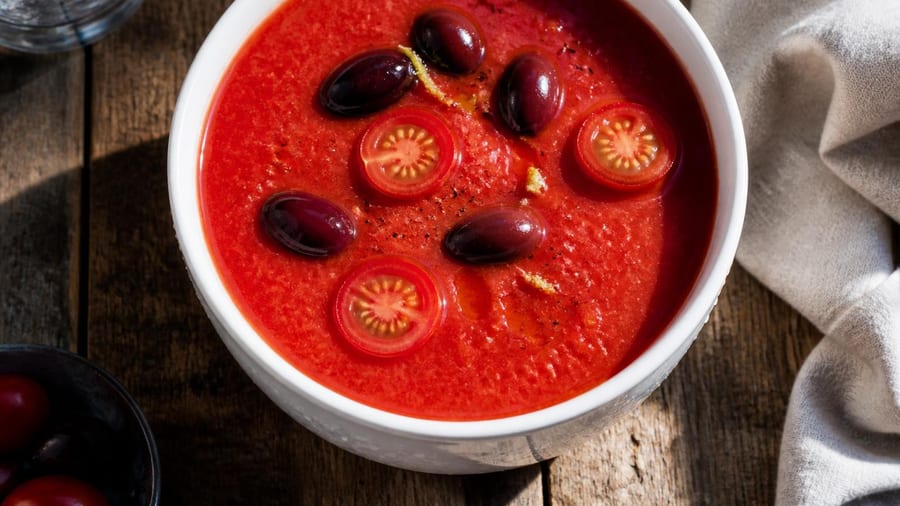 "J'ai mixé des tomates cerises avec des olives juste pour tester : mes invités m'ont demandé la marque du gaspacho, ils…