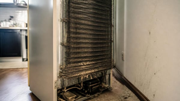 J’ai tiré mon frigo du mur pour la première fois en 8 ans : ce qui tapissait l’arrière explique 25 % de ma…