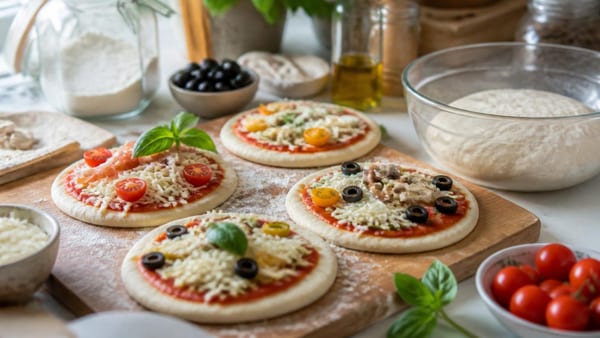 Mini-pizzas prêtes en 30 minutes : 4 recettes pour un apéro entre amis ou un dîner