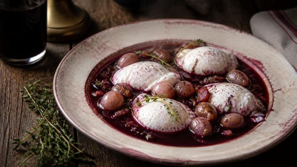 Oeufs pochés à la beaujolaise de Paul Bocuse