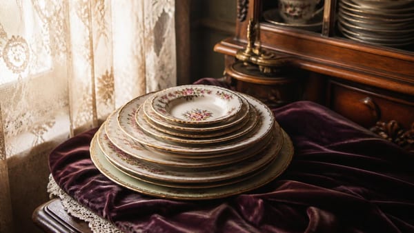 Oubliez les assiettes banches, ces assiettes en porcelaine rétro de nos grands-mères valent aujourd’hui une petite…