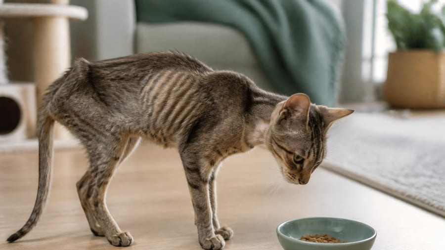 Perte de poids chez le chat : 3 causes possibles !