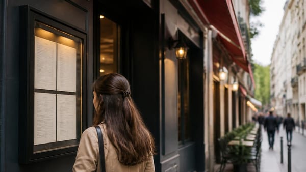 Pourquoi le menu est toujours affiché à l'extérieur du restaurant ?