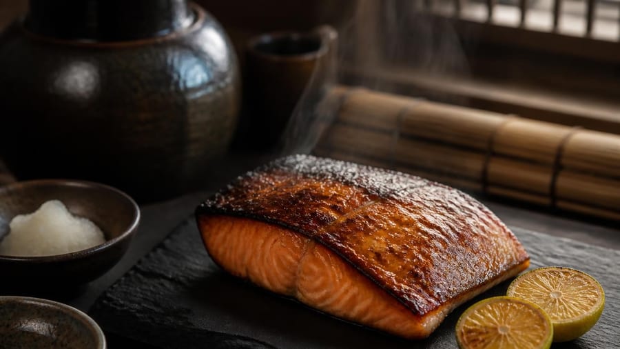 La recette du pavé de saumon caramélisé comme Éric Fréchon le sert dans son restaurant