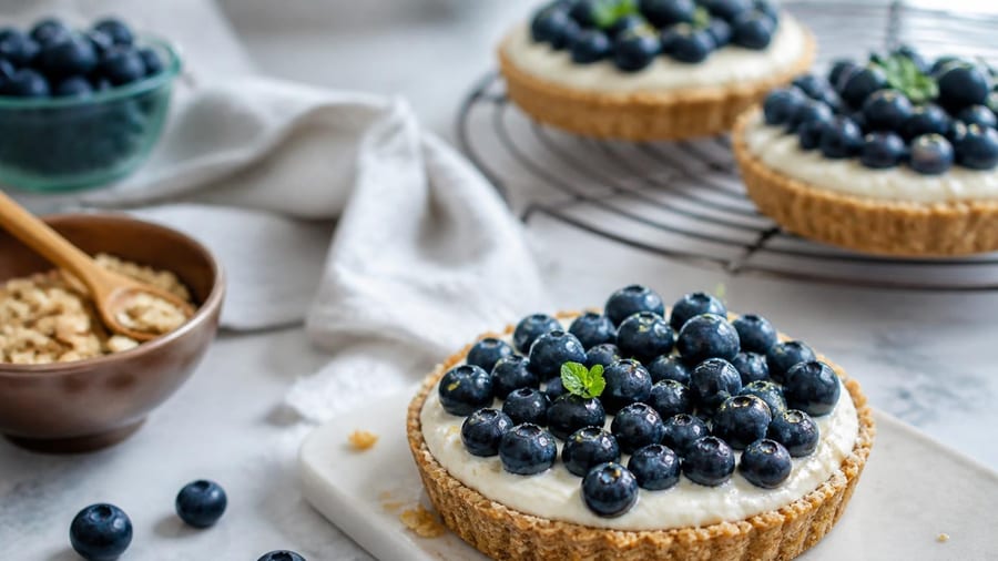 Ces tartelettes aux myrtilles seront prêtes en 30 minutes, cuisson comprise !